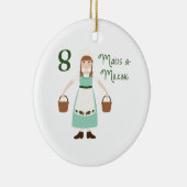 8 Maids-A-Milking Keramisch Ornament (Rechts)