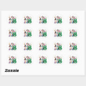 8 Maids Melkpoeder Ronde Sticker (Vel)
