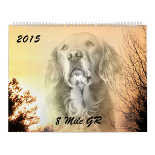 8 Mile Golden Retriever Caledar 2015 Kalender