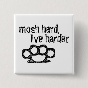 8 Mosh Vierkante Button 5,1 Cm