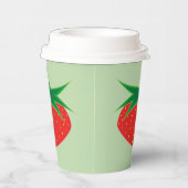 8 oz de fraise. Gobelets en papier (Droite)