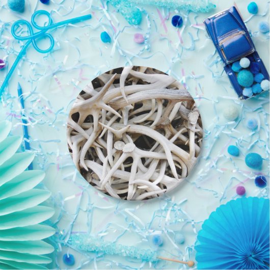 8 Papier Bord Elk Antlers (Feest)