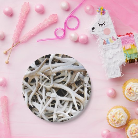 8 Papier Bord Elk Antlers (Feest)