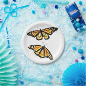 8 Papier Borden Monarch Pair Papieren Bordje (Feest)