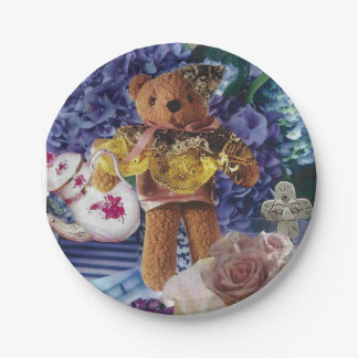 8 Papierdessert Borden Antiek Teddy Bear Papieren Bordje