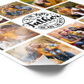 8 Photo Collage Le Meilleur Père Du Monde Élargiss (Coin)