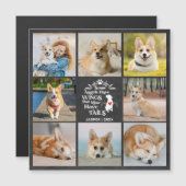8 Photo Collage Perte de chien Souvenir Carte magn (Devant / Derrière)