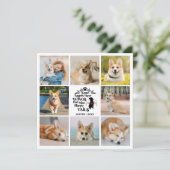 8 Photo Collage Pet Chien Perte Carte de souvenir (Debout devant)