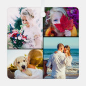 8 Photo Double Sided Metal Rond Ornament (Voorkant)