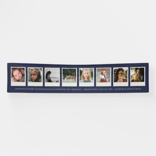 8 Photo Instant Film Afstuderen of speciaal evenem Spandoek (Horizontaal)