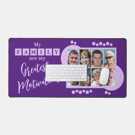 8 photo motivation familiale violet (Clavier et souris)