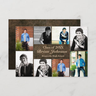 8 photos Cuir - 3x5 Faire-part de diplôme