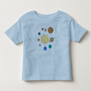 8 Planten Kinder zonnestelsel Kinder Shirts