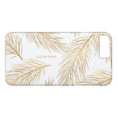 8 Plus/7 Plus Aiguilles en pin d'or coque iphone personnalisé mo (Dos (Horizontal))