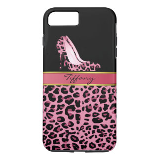 8 Plus/7 Plus Coque d'impression Jaguar Pink Chic pour iPhone 7