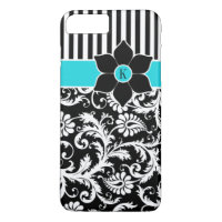 Coque iPhone 7 | Damas | Tracées | Turquoise