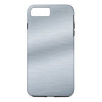 Silver brossé look élégant iPhone 7 Coque