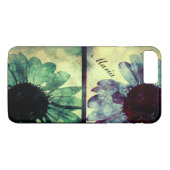 8 Plus/7 Plus Vert et bleu Sunflowers Art iPhone 7+ Coque (Dos (Horizontal))