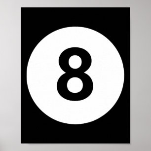 8 Pool 8 Biljart Lui Kostuum Halloween Groep Ma Poster