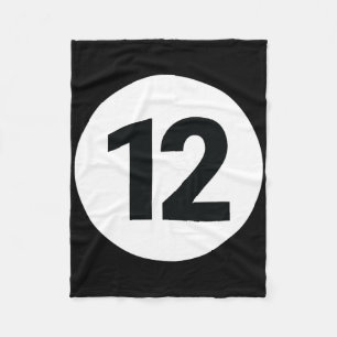 8 Pool Ball 12 Biljart Kostuum Halloween Groep M Fleece Deken