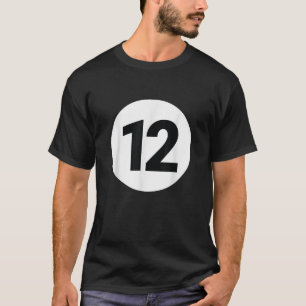 8 Pool Ball 12 Biljart Kostuum Halloween Groep M T-shirt