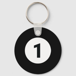 8 Pool Ball 1 Biljart Kostuum Halloween Groep Ma Sleutelhanger