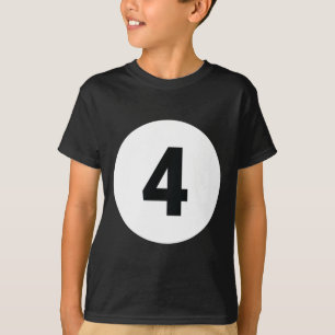 8 Pool Ball 4 Biljart Kostuum Halloween Groep Ma T-shirt