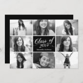 8 Scripts photo - Invitation noire (Devant / Derrière)