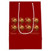 8 Singes 2016 Sac moyen chinois du Nouvel An (Dos)