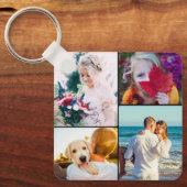 8 Sleutelhanger met dubbelzijdig metaalkorrelig fo (Voorkant)