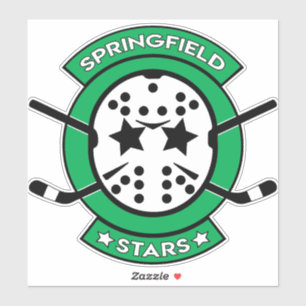 8" Springfield Stars Venster Klinken Sticker
