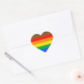 8-Striped LGBT Pride vlag Hart Sticker (Envelop)