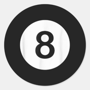 8 T - shirts van de Koepel van de Ball, Shark Love Ronde Sticker