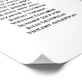 8 Tabel White Roses Boho Wedding Seating Chart Poster (Hoek)