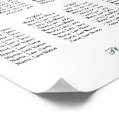 8 Tabellen Poster (Hoek)