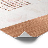 8 Tableau Mariage  Sac en cuivre Marbre Script (Coin)