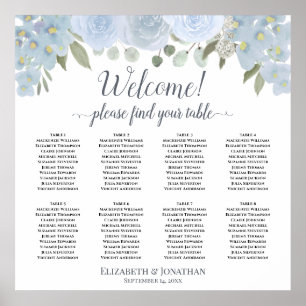 8 Tableau Mariage Tableau Siège Rose Boho bleu Dus