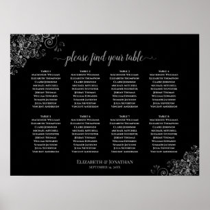 8 Tableau Tableau noir Mariage Sièges Diapositives