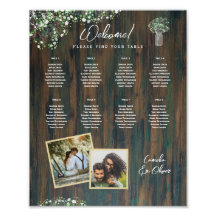 8 Tafel Rustiek Hout Gypsophila FOTO PLAATSING