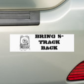 8-track terug bumpersticker (Op auto)