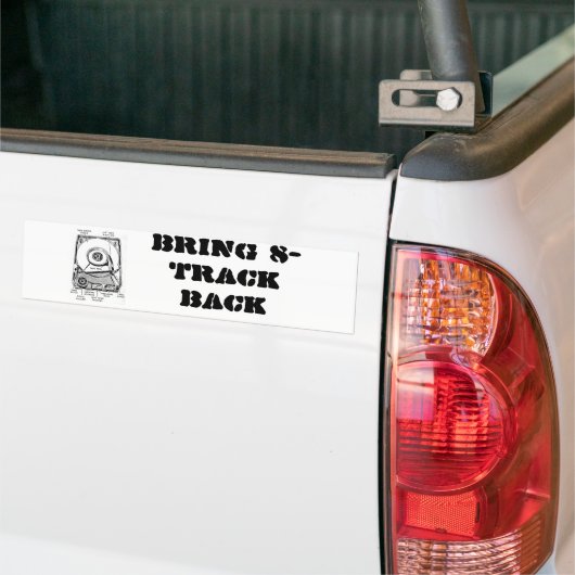 8-track terug bumpersticker (Op Truck)
