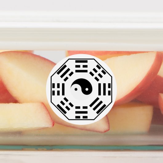 8 trigram - Yin Yang - Feng Shui Labels (Aangebracht)