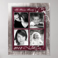 8 x10-inch Collage Montage Steel Magnoli uit de re