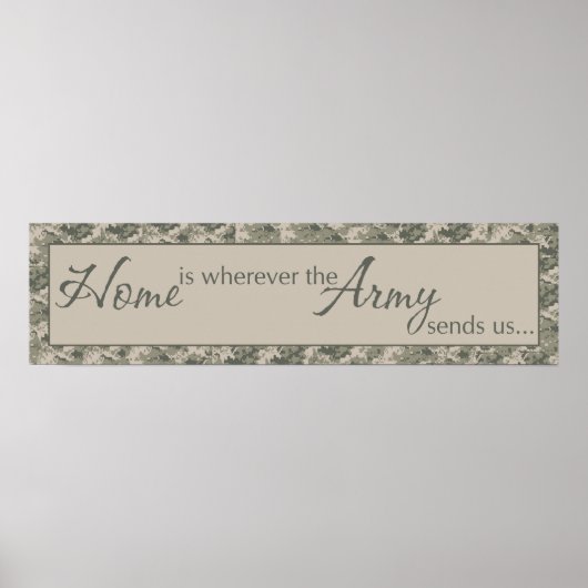 8 x30-inch thuisbasis: ARMY stuurt ons Wall Art De Poster (Voorkant)
