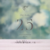 8 x 10 Botanical Wedding Table Number (Neutre)