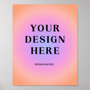 8 x 10 verticaal gedrukte kunst poster