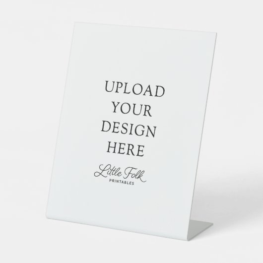 8 x 10" voetstuk reclamebord met voetstuk (Voorkant)