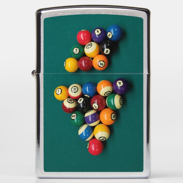 8ball- en 9ball-rack Zippo Zippo Lighter (Voorkant)