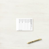 8CPH Mois Planner Tracker Post-it Pad (Sur un bureau)