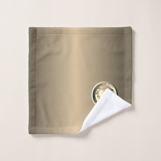 8e, 19e anniversaire Mariage Médaillon de bronze B (Gant de toilette)